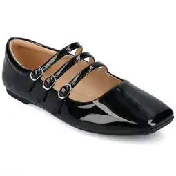 Walmart Journee Womens Darlin Multi Strap Square Toe Dress Flats, Widths Available offer