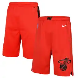 Walmart Youth Nike Red Miami Heat 2024/25 City Edition Swingman Performance Shorts offer