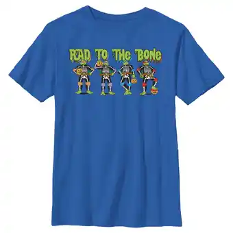 Walmart Boy's Teenage Mutant Ninja Turtles Halloween Rad to the Bone Graphic Tee Royal Blue Medium offer