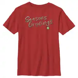 Walmart Boy's Guardians of the Galaxy Holiday Special Season's Grootings Graphic Tee Red Large offer