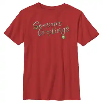Walmart Boy's Guardians of the Galaxy Holiday Special Season's Grootings Graphic Tee Red Large offer