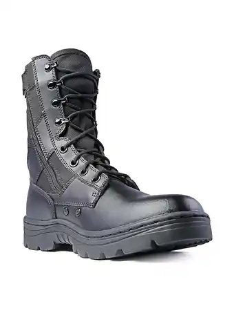 Walmart Ridge Men 8 Waterproof Leather Non-Slip Tactical Military Work Black Shoe Boot, S4.5 offer