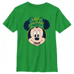 Walmart Boy's Minnie Mouse Happy Christmas Headband Graphic Tee Kelly Green Large offer