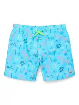Walmart Laguna Boys Flamingo and Ice Cream Print Swim Trunks with UPF 50, Sizes 4-20 offer