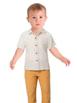 Walmart Little Lad Toddler Boys' Short Sleeve Shirt and Pant, 2-Piece Set, Sizes 2T-5T offer