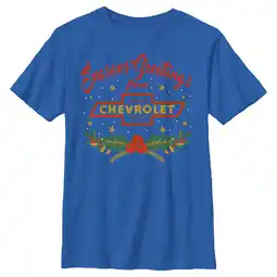 Walmart Boy's General Motors Seasons Greetings Logo Graphic Tee Royal Blue X Large offer