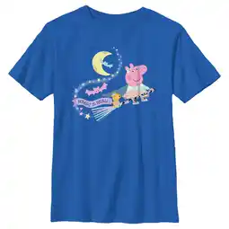 Walmart Boy's Peppa Pig Magic Is Real Graphic Tee Royal Blue Large offer