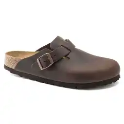 Walmart Birkenstock Womens Boston Leather Slip On Mule Sandals offer