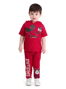 Walmart Mickey Mouse Toddler Boy 2 Piece Hooded Jogger Set, Size 2T-4T offer