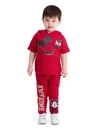 Walmart Mickey Mouse Toddler Boy 2 Piece Hooded Jogger Set, Size 2T-4T offer
