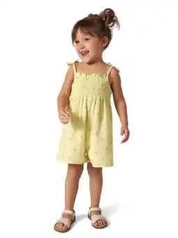 Walmart Modern Moments Toddler Girl Sleeveless Wide Leg Romper, Sizes 12M-5T offer