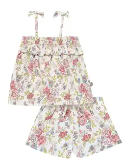 Walmart Modern Moments Toddler Girl Smocked Short Set, 2-Piece, Sizes 12M-5T offer