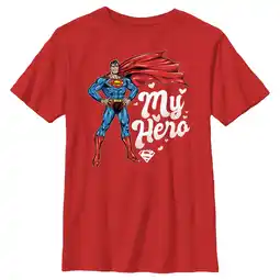 Walmart Boy's Superman My Hero Graphic Tee Red Large offer