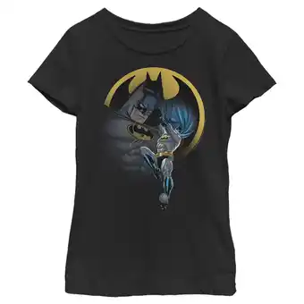 Walmart Girl's Batman Bat Signal Portrait Graphic Tee Black Small offer