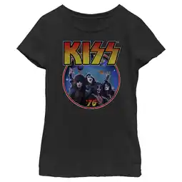 Walmart Girls Kiss 1976 Space Band Graphic Tee Color: Black Size: X LARGE offer