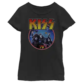 Walmart Girls Kiss 1976 Space Band Graphic Tee Color: Black Size: X LARGE offer
