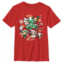 Walmart Boy's Tokidoki Christmas Group Graphic Tee Red X Large offer