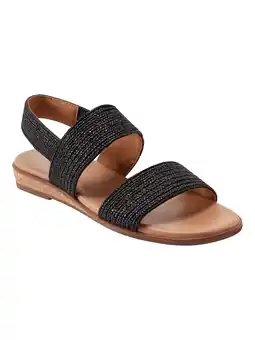 Walmart Easy Spirit Women's Lana Open Toe Slingback Flat Casual Sandals offer