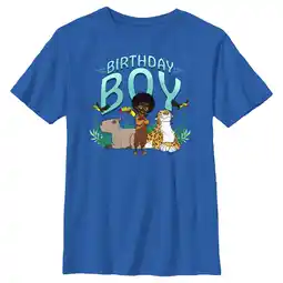 Walmart Boy's Encanto Birthday Boy Antonio Graphic Tee Royal Blue Small offer