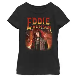 Walmart Girl's Stranger Things Eddie Munson Metalhead Graphic T-Shirt offer