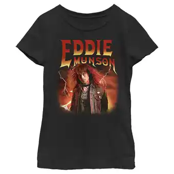 Walmart Girl's Stranger Things Eddie Munson Metalhead Graphic T-Shirt offer