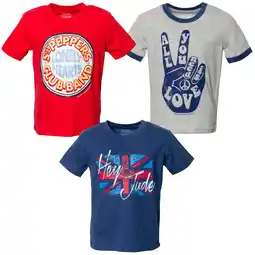 Walmart Lyrics by Lennon and McCartney 3 Pack T-Shirts Toddler to Big Kid offer