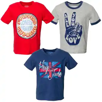 Walmart Lyrics by Lennon and McCartney 3 Pack T-Shirts Toddler to Big Kid offer