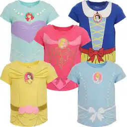 Walmart Disney Princess Snow White Belle Aurora 5 Pack T-Shirts Infant to Big Kid offer