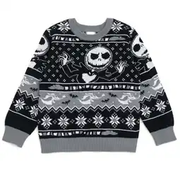 Walmart Disney Nightmare Before Christmas Jack Skellington Matching Family Sweater Toddler to Big Kid offer