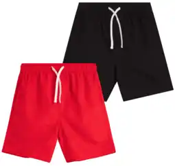 Walmart Quad Seven Boys' Swim Trunks - 2 Pack Basic Solid Quick Dry Board Shorts Bathing Suit (8-18) offer