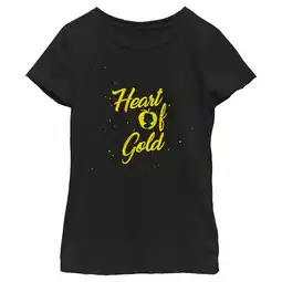 Walmart Girl's Snow White and the Seven Dwarfs Heart of Gold Quote Graphic Tee Black Small offer