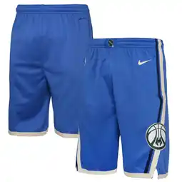 Walmart Youth Nike Royal Milwaukee Bucks 2024/25 City Edition Swingman Performance Shorts offer