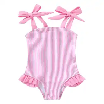 Walmart Younger Tree Girls One-Piece Swimsuit (Girl's), Sizes 18-24 Months offer