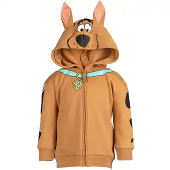 Walmart Scooby-Doo Scooby Doo Big Boys Fleece Zip Up Hoodie Toddler to Big Kid offer