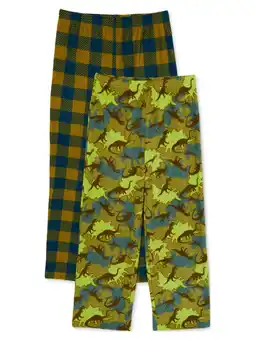 Walmart Mad Dog Boys Fleece Pajama Sleep Pants, 2-Pack, Sizes 6-16 offer