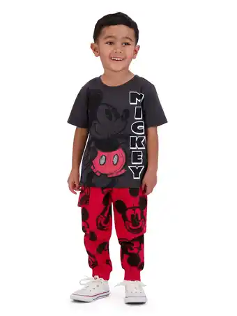 Walmart Mickey Mouse Toddler Boy 2 Piece Jogger Set, Size 3T offer