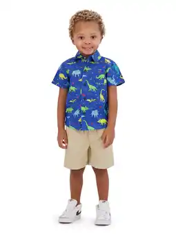 Walmart Little Rebels Toddler Boy Dinosaur 2 Piece Short Set, Size 2T-4T offer