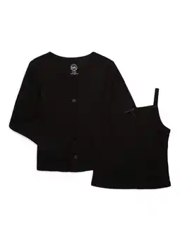 Walmart Wonder Nation Girls Knit Cardigan Sweater and Cami Top Set, 2-Piece, Sizes 4-18 & Plus offer