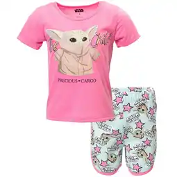 Walmart Star Wars The Mandalorian The Child French Terry T-Shirt and Shorts Outfit Set Little Kid to Big Kid offer
