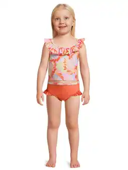 Walmart Wonder Nation Toddler Girl Ruffle Strap Tankini Swimsuit, Sizes 12M-5T offer
