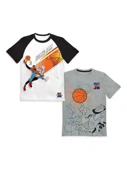 Walmart Space Jam 2 Boys Lebron James Slam Dunk & Ball Spin Graphic T-Shirts 2-Pack, Sizes 4-18 offer