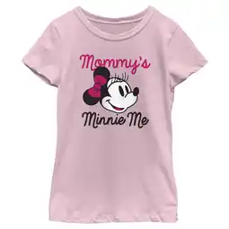 Walmart Girl's Minnie Mouse Mommy's Minnie Me Portrait Graphic Tee Light Pink Small offer