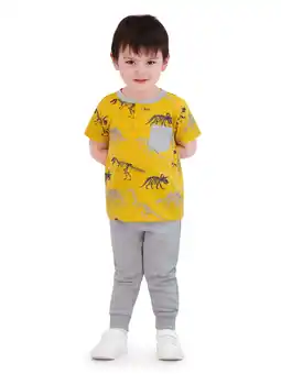 Walmart Little Rebels Toddler Boy Dinosaur Jogger Set, Size 2T-4T offer