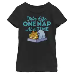 Walmart Girl's Garfield One Nap At a Time Graphic T-Shirt offer
