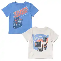 Walmart Transformers Optimus Prime Big Boys 2 Pack T-Shirts Toddler to Big Kid offer