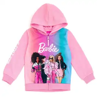 Walmart Barbie Fleece Zip Up Hoodie Toddler to Big Kid offer