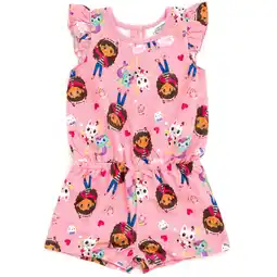 Walmart Dreamworks Gabby's Dollhouse Pandy Paws Cakey Cat MerCat French Terry Romper Toddler to Big Kid offer