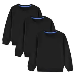 Walmart Spazoro Child Girls Sweatshirts, Crew Neck Long Sleeve Casual 3PC Tops for Kids Girls Black Size 2 T offer