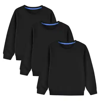 Walmart Spazoro Child Girls Sweatshirts, Crew Neck Long Sleeve Casual 3PC Tops for Kids Girls Black Size 2 T offer