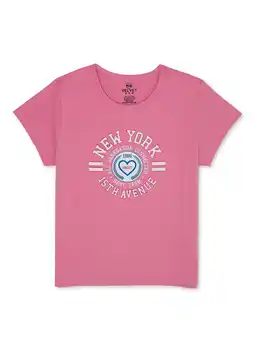 Walmart Pink Velvet Girls Graphic Short Sleeve Tee , Sizes 4-16 offer